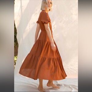 Christy Dawn Augusta Dress Rust Color